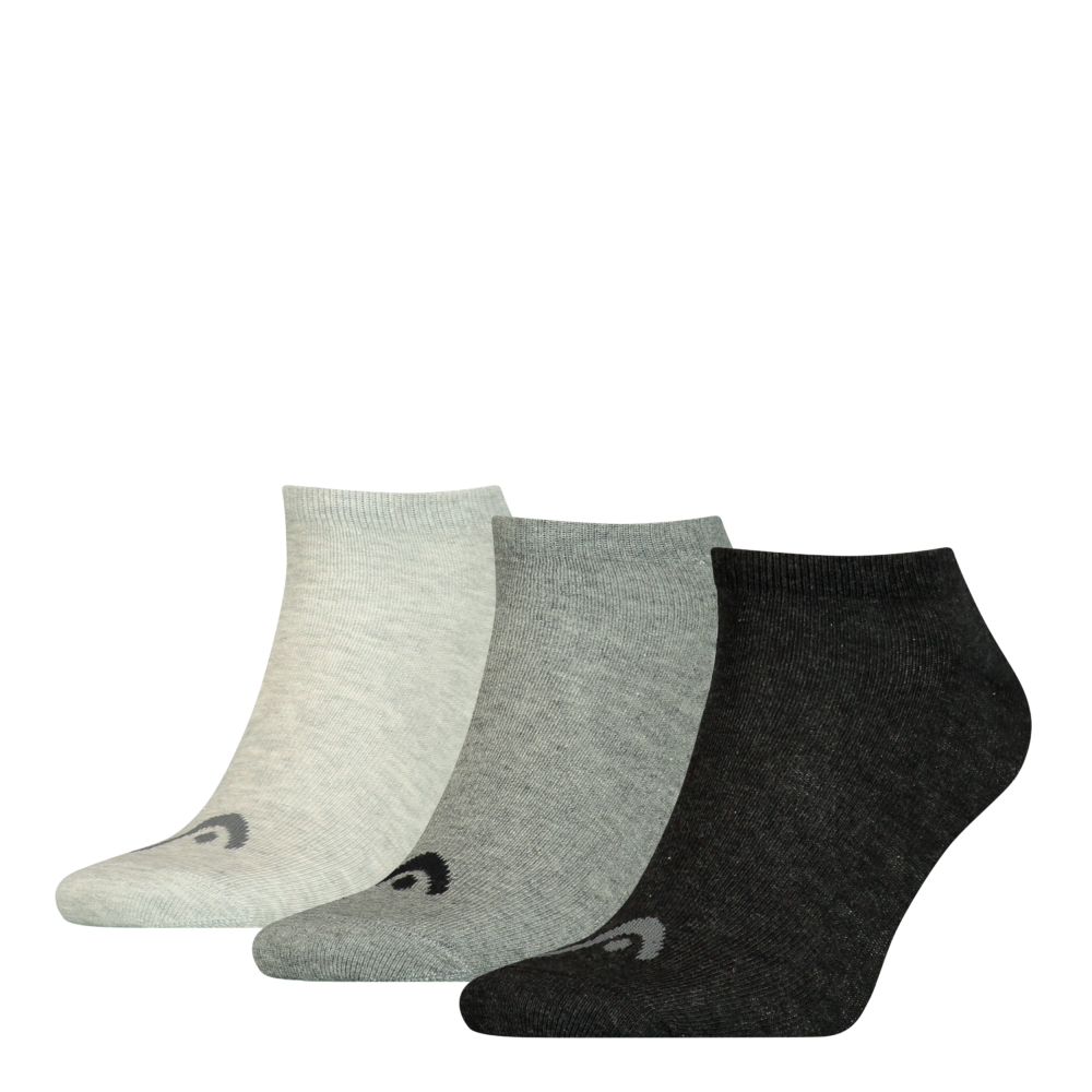גרביים אפורות בגוונים - HEAD SNEAKER 3P UNISEX